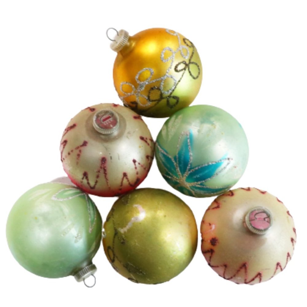 Vintage West Germany Christmas Ornaments